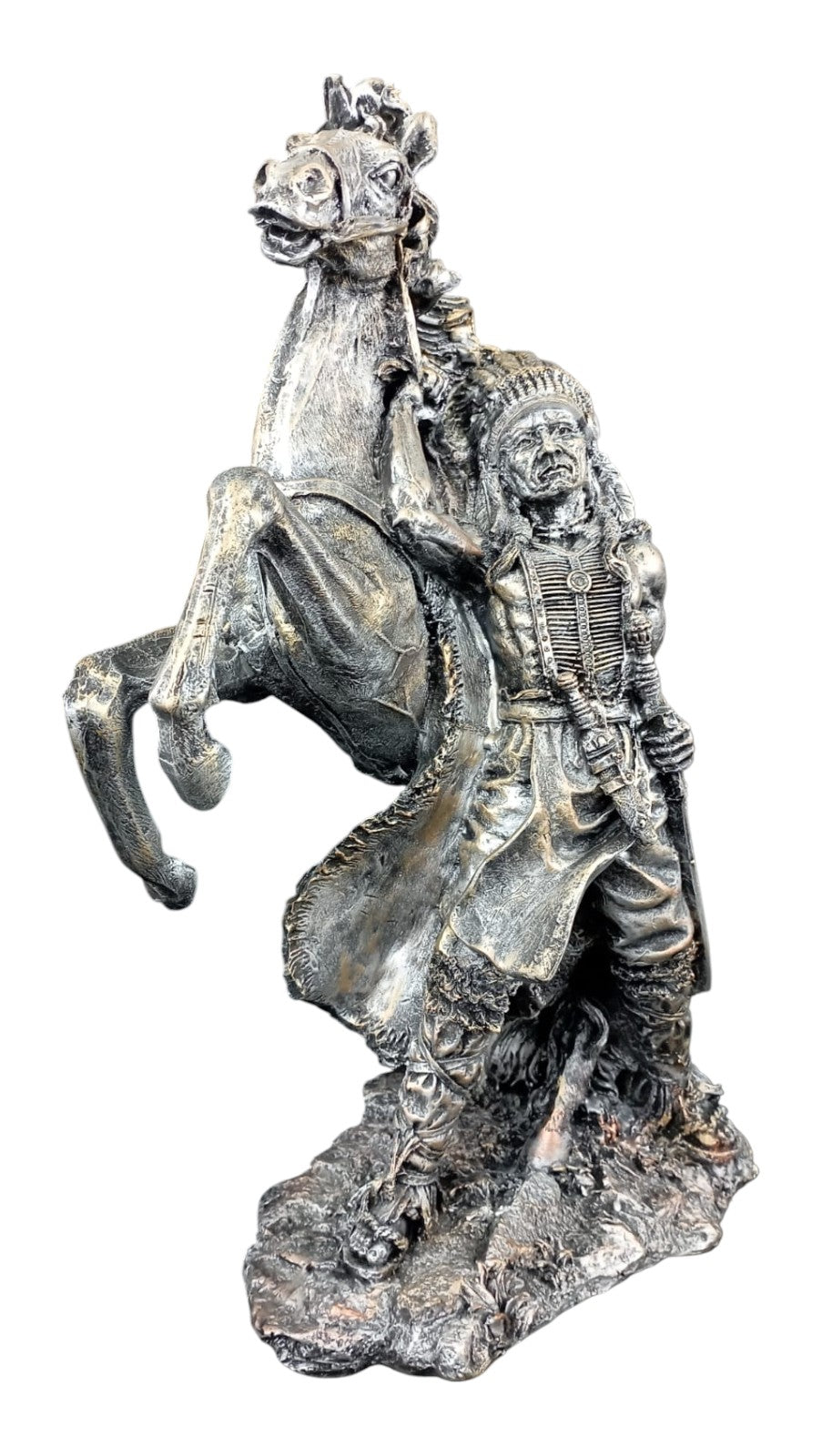 Figura Indígena Decorativa Estatua Indio Nativo americano