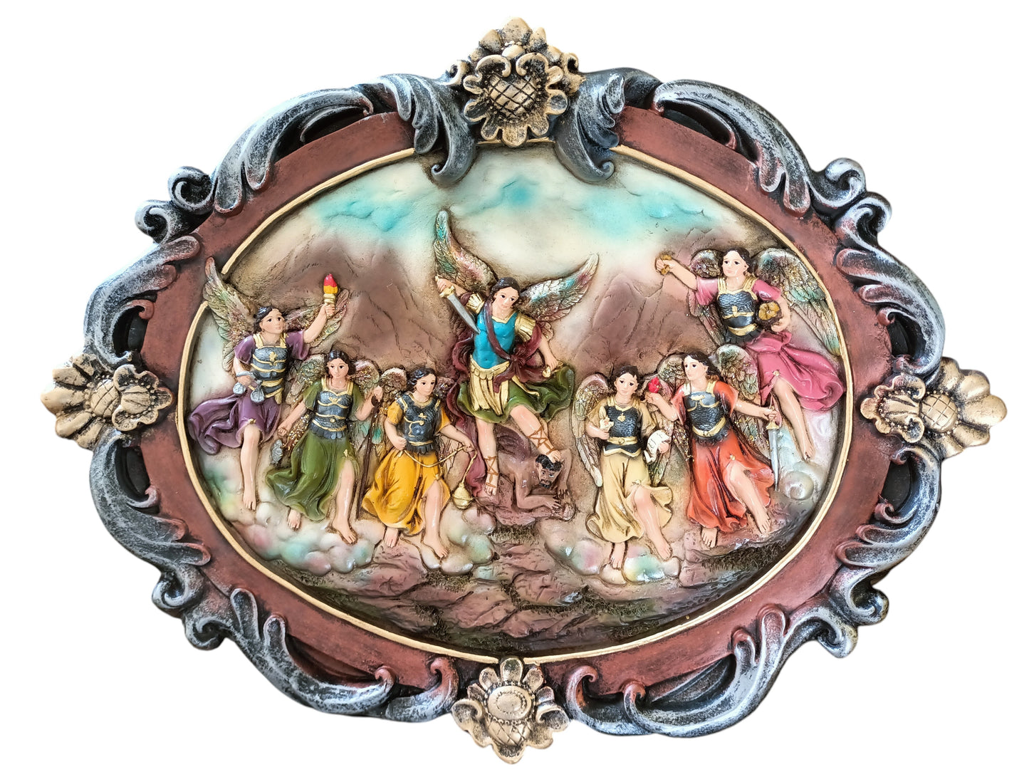 Medallón de los 7 Arcángeles “Protección Celestial” – Poder, Luz y Justicia Divina para tu Espacio
