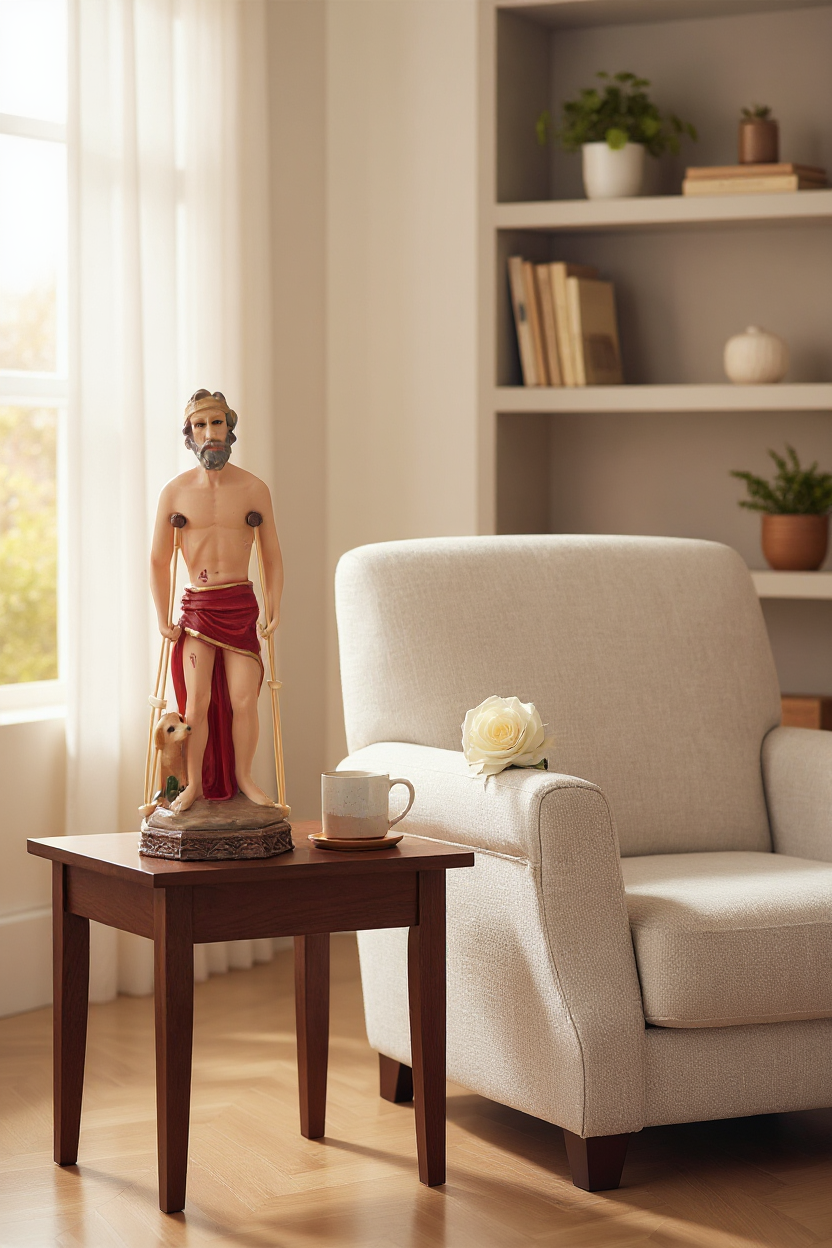 San Lázaro Milagroso | Santo de los Enfermos| Decoración y Devoción Religiosa