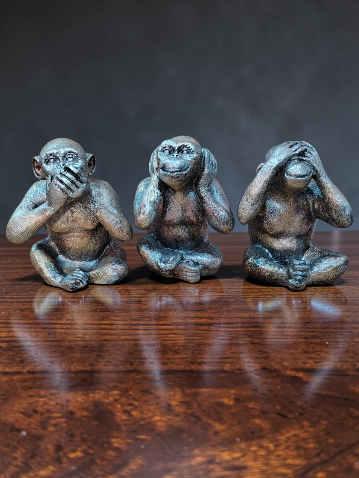 Decorative Figurines for Desk Interior Virtue Monkeys