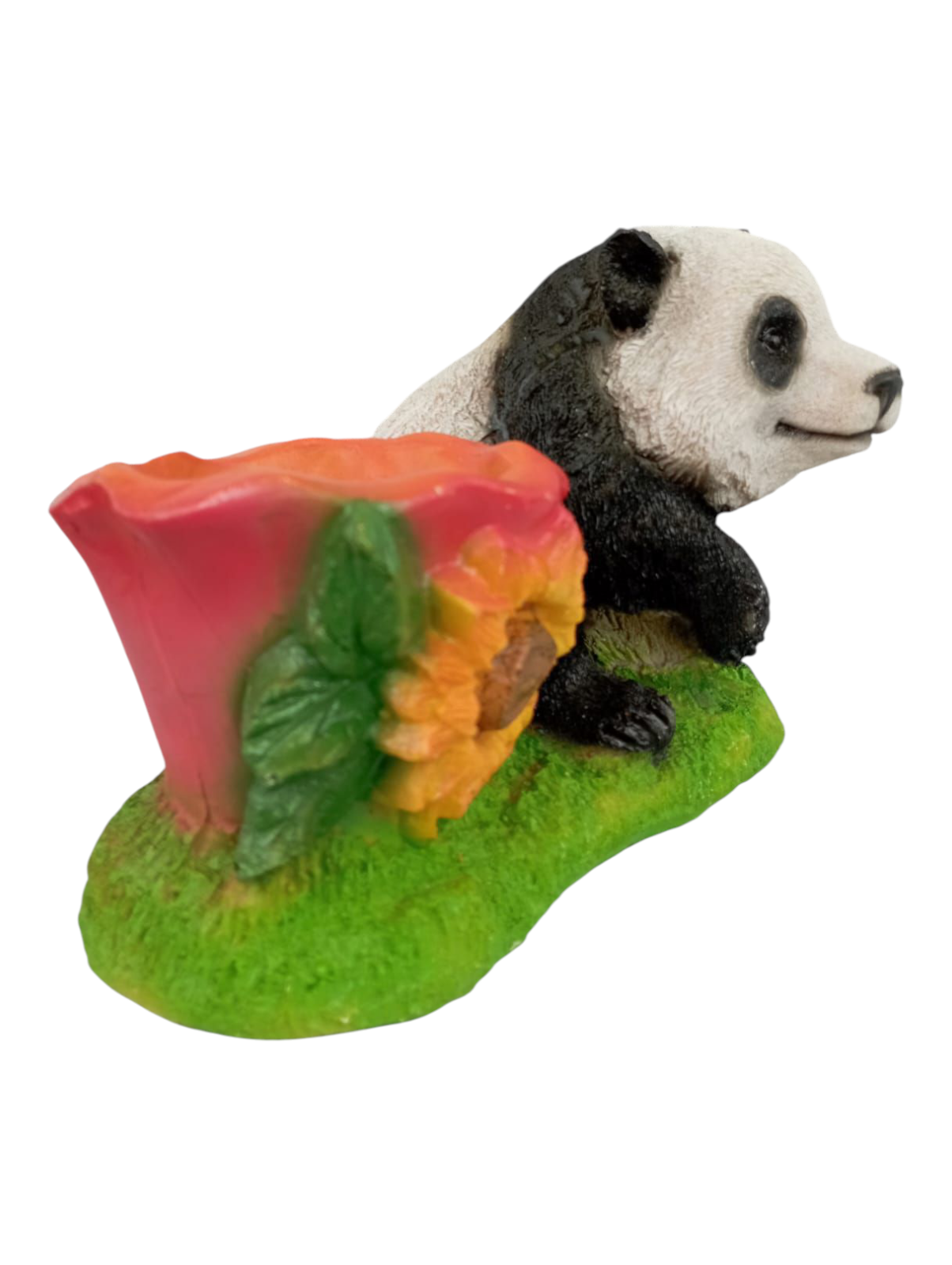 Macetero Decorativo Osito– Figura de Resina para Jardín y Hogar