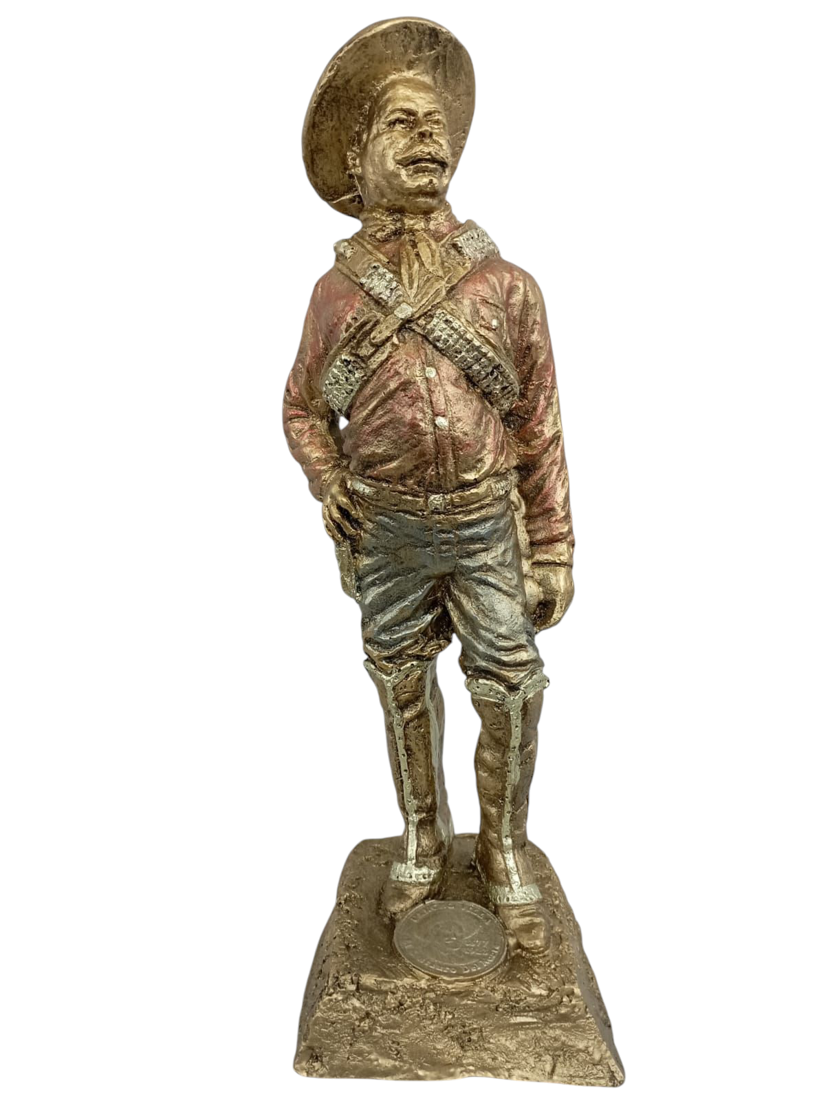 Pancho Villa Resina. Estatua Revolución mexicana. Decoración Cultural Mexicana