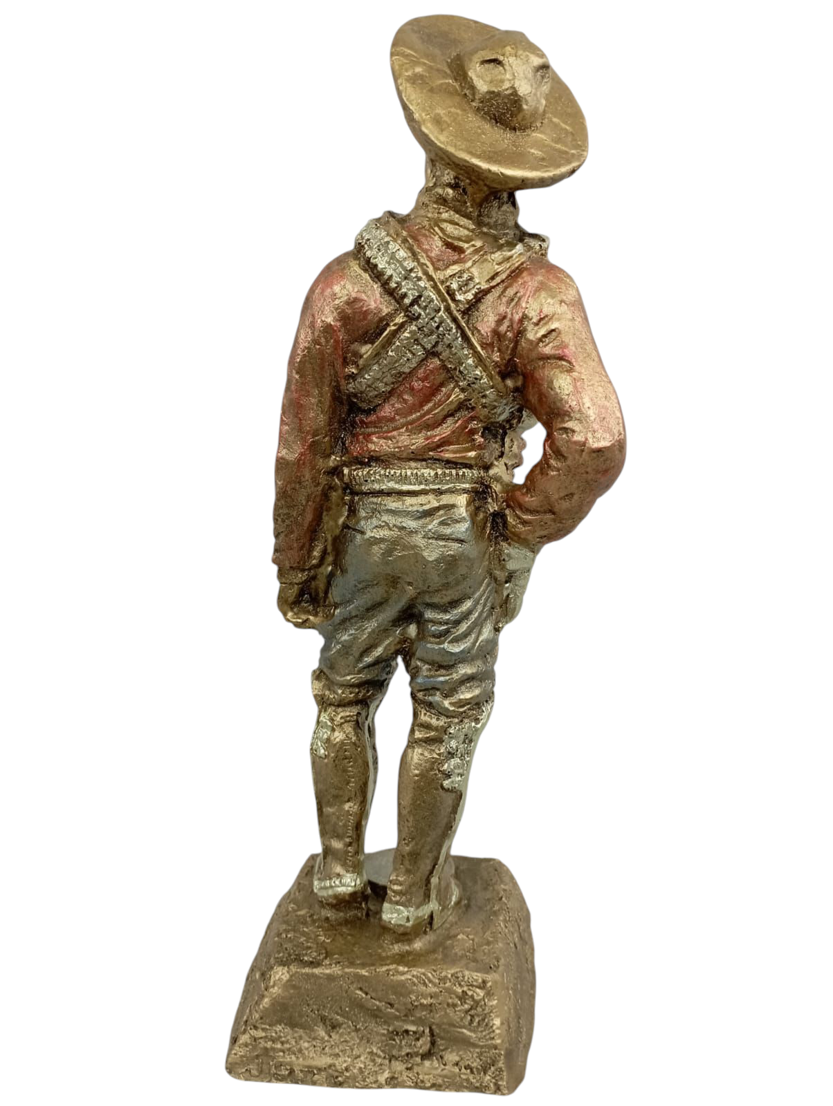 Pancho Villa Resina. Estatua Revolución mexicana. Decoración Cultural Mexicana