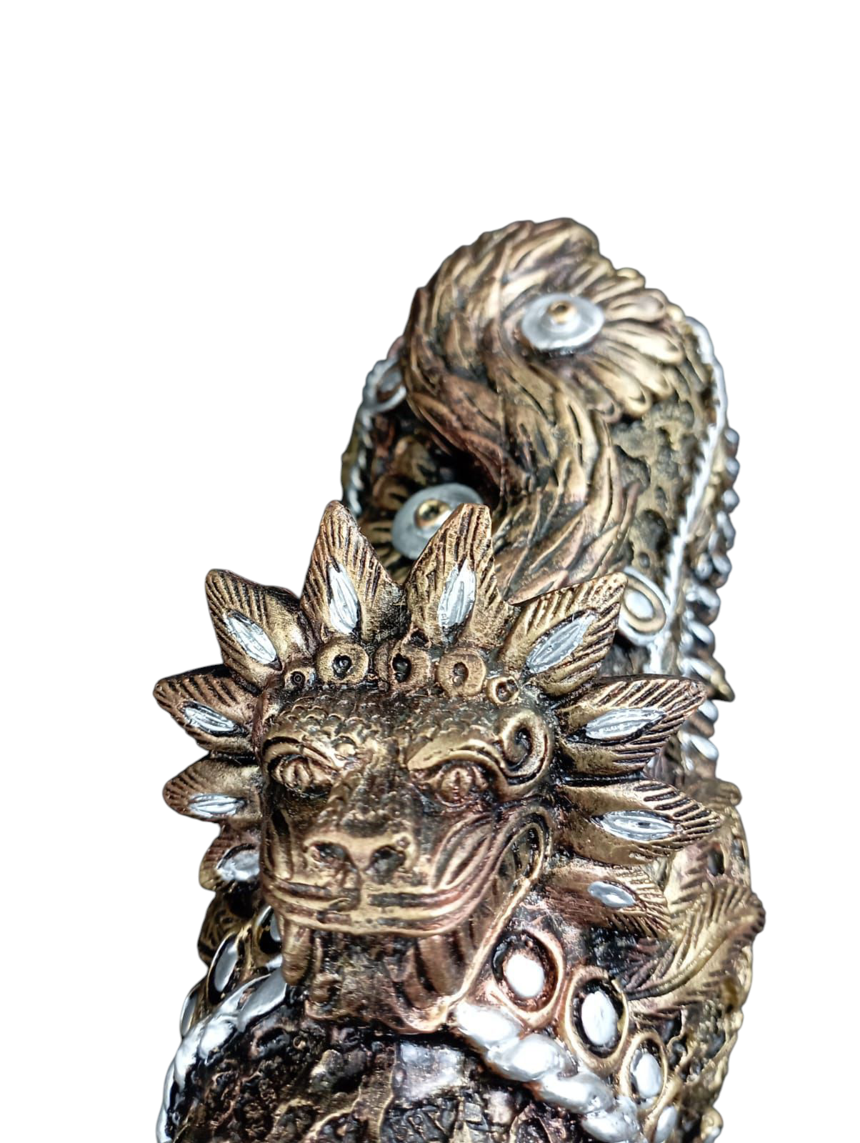 Jaguar Azteca Decorativo en Resina – Figura Ancestral de Poder y Elegancia | 36 cm
