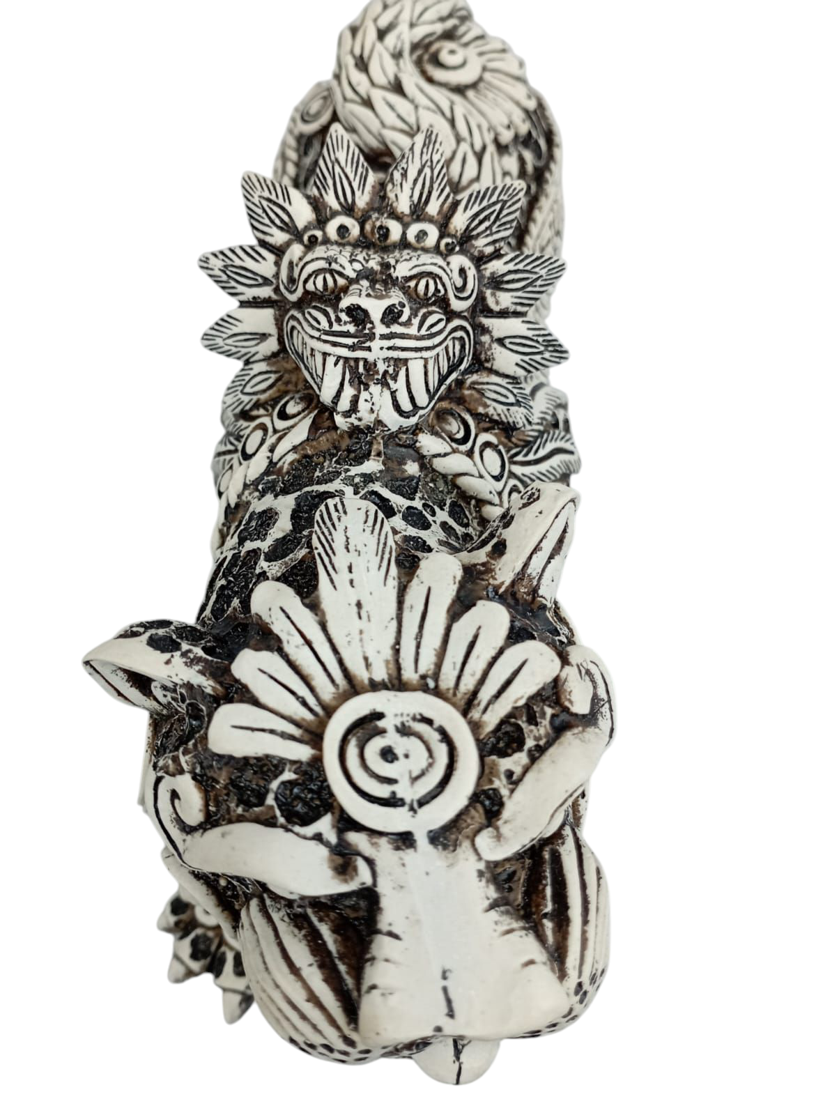Jaguar Azteca Decorativo en Resina – Figura Ancestral de Poder y Elegancia | 36 cm