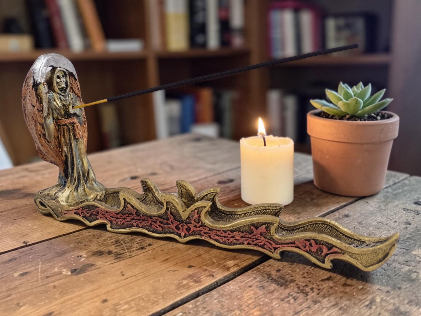 Porta Incienso de la Santa Muerte – Limpieza, Protección y Conexión Espiritual