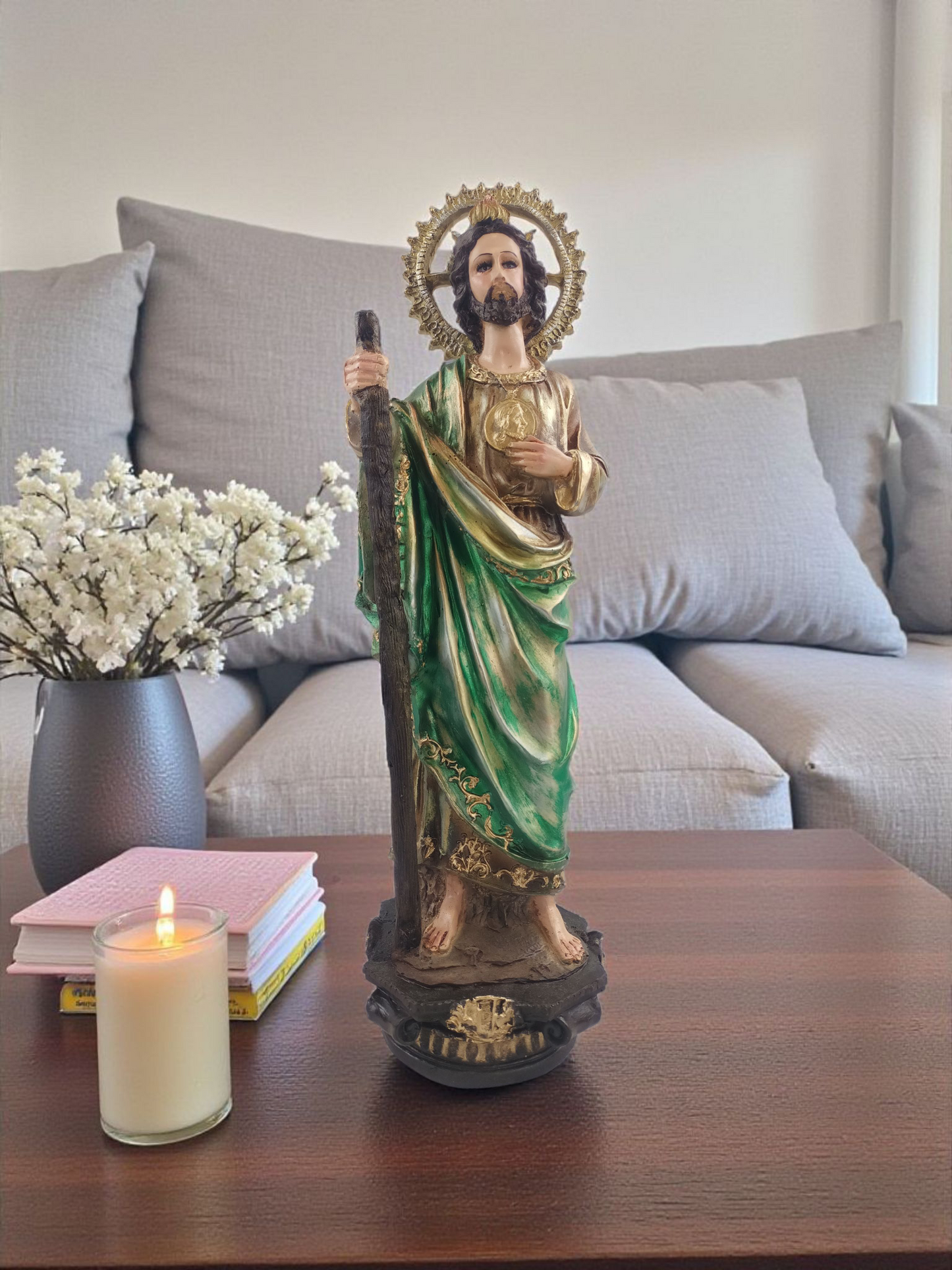 Saint Jude Thaddeus, 50 cm, in Resin – Protector of Difficult Causes