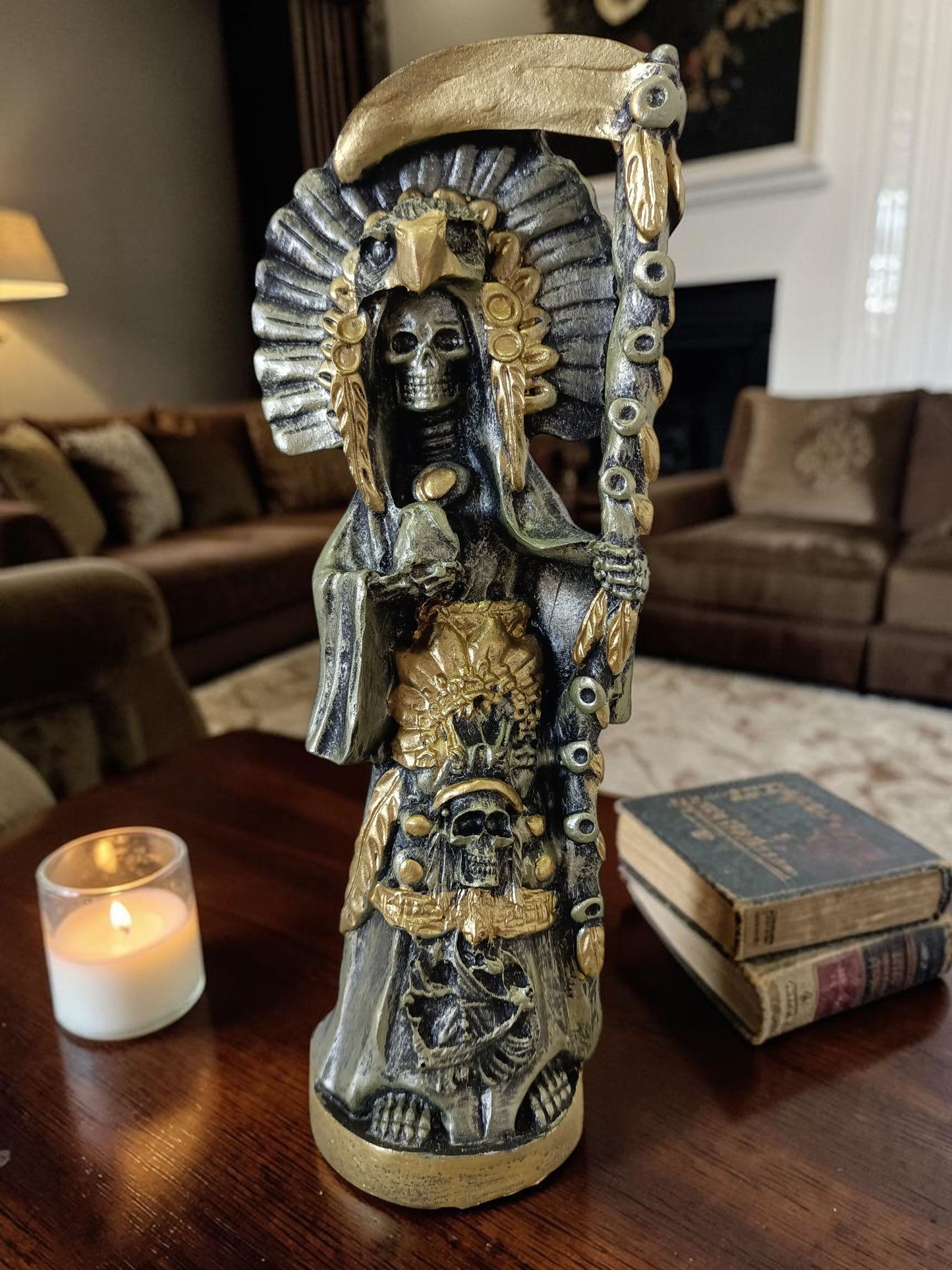 Muerte Azteca – Poder Ancestral, Protección y Energía Espiritual (20 cm)