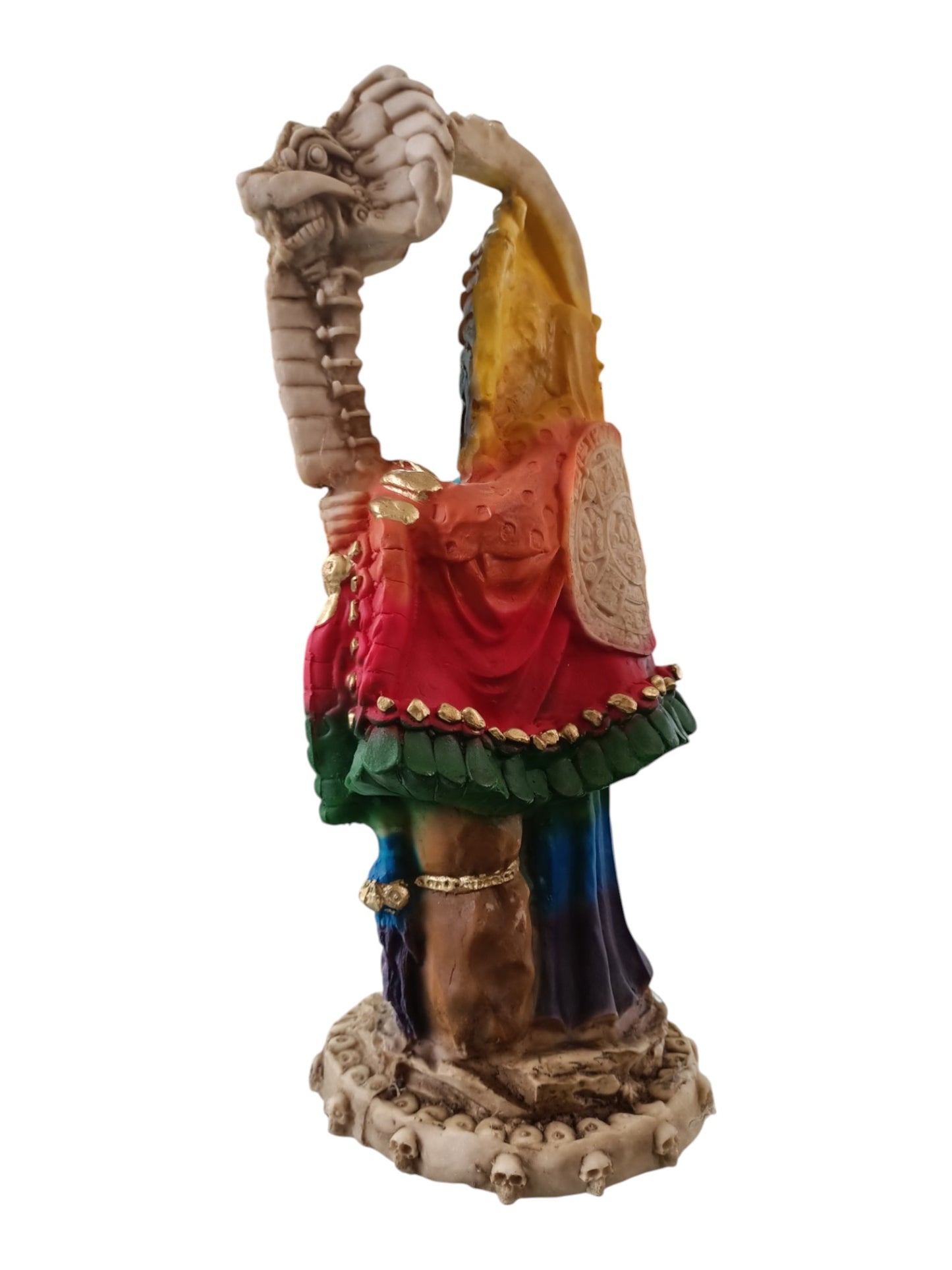 Santa Muerte Azteca – Poder Ancestral, Protección y Justicia en una Obra Imponente de 40 cm
