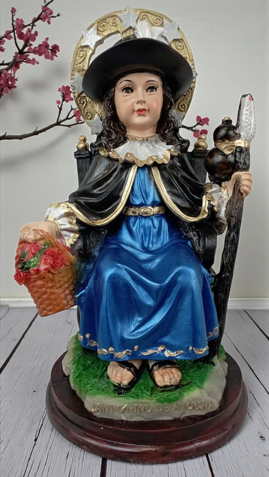 Arte Atilano - Figura del Santo Niño de Atocha – Protección Espiritual 28 cm