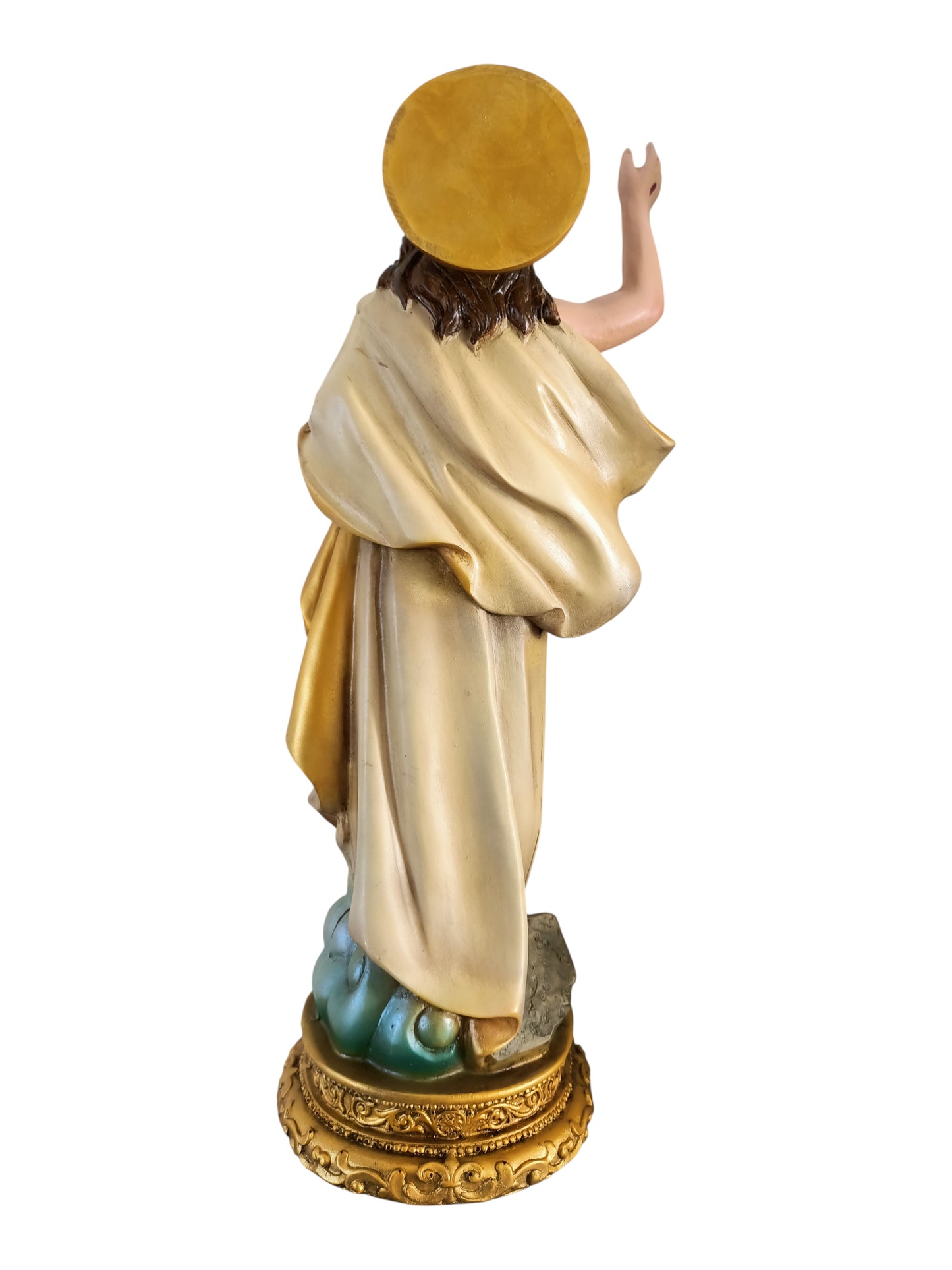 Cristo Jesús Resucitado 30 cm – Figura Religiosa Decorativa Señor del Estandarte.