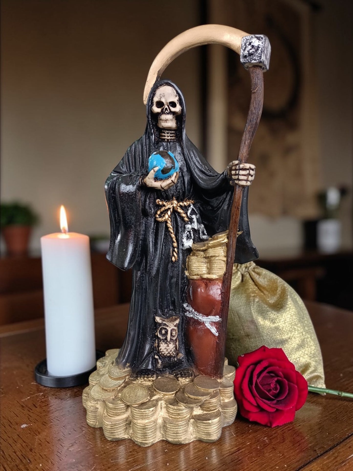 Escultura de la Santa muerte | 7 Potencias |
