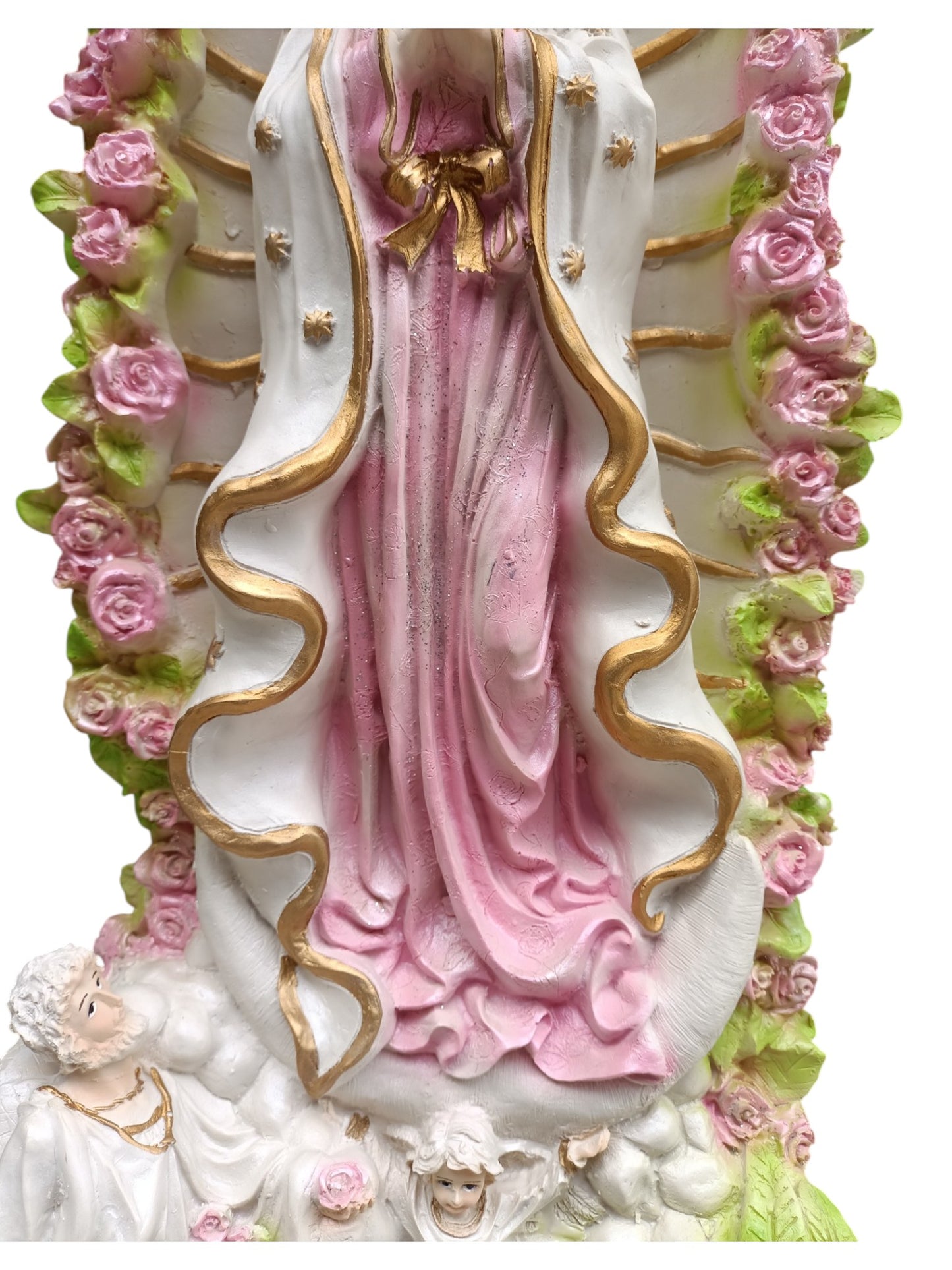 Virgen de Guadalupe en Tonos Claros – Dulzura, Protección y Fe que Ilumina tu Hogar (70 cm)