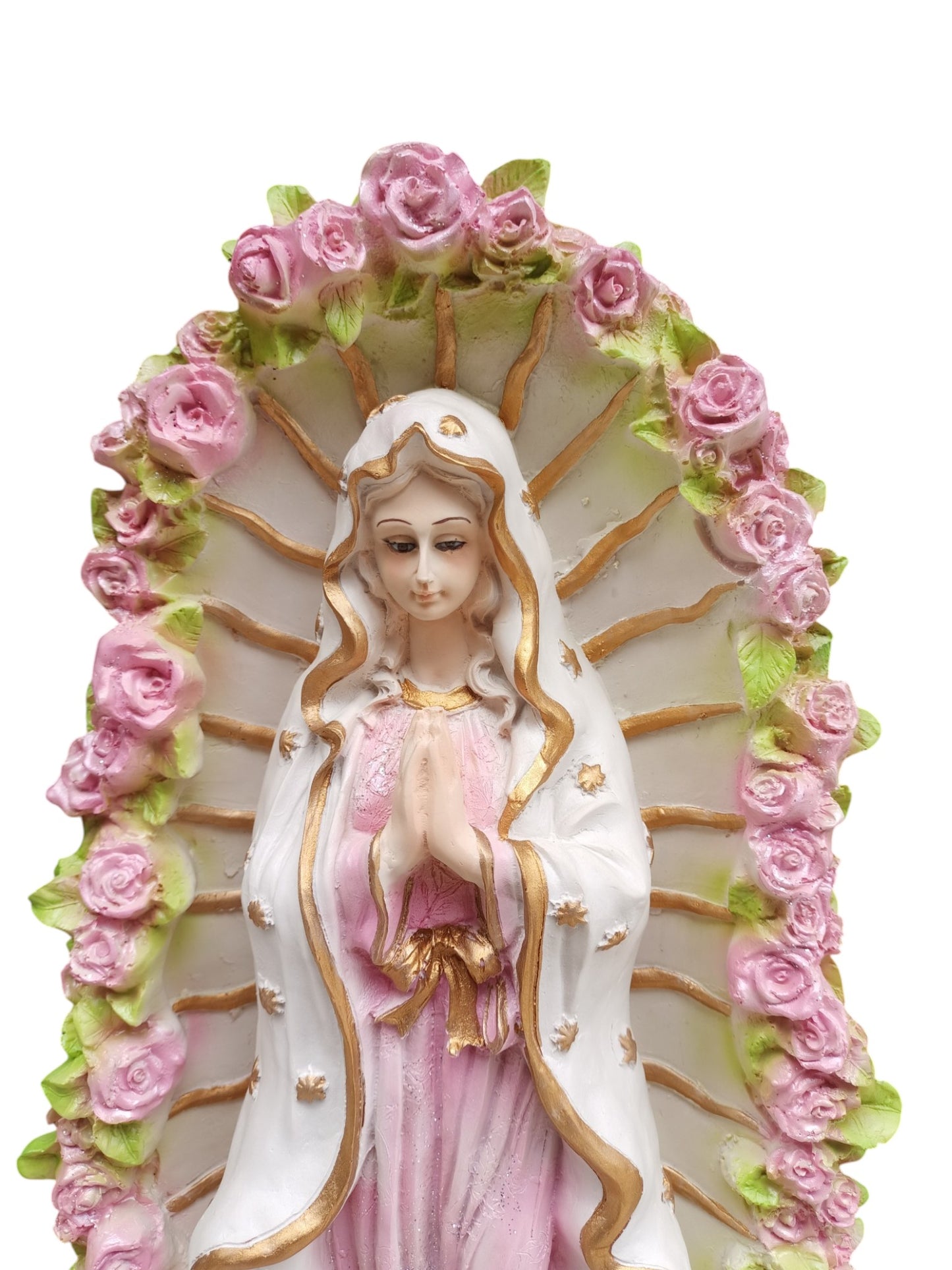 Virgen de Guadalupe en Tonos Claros – Dulzura, Protección y Fe que Ilumina tu Hogar (70 cm)