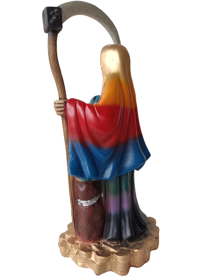 SANTA NIÑA SANTA SANTISIMA MUERTE DE 7 POTENCIAS RESINA BULTO FIGURA 40 CM