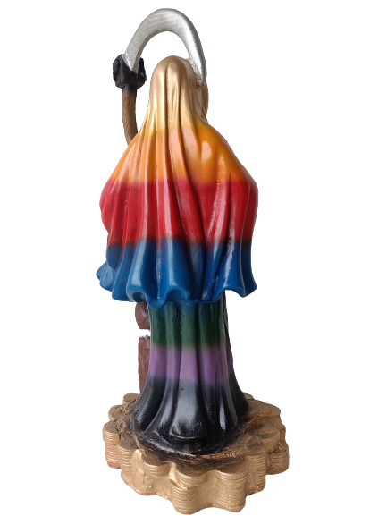 SANTA NIÑA SANTA SANTISIMA MUERTE DE 7 POTENCIAS RESINA BULTO FIGURA 40 CM