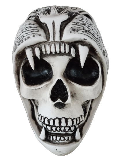 Cráneo Decorativo Cabeza De Jaguar Muertos Santa Muerte