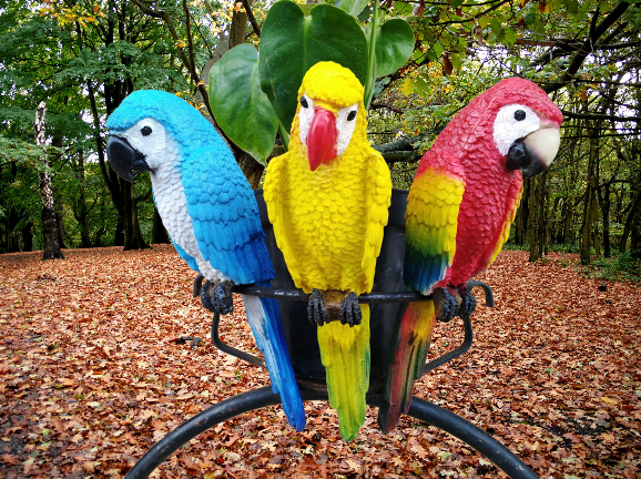 Guacamaya Para Maceta, Se Cuelga 15 Cm. Colgante Figura jardin