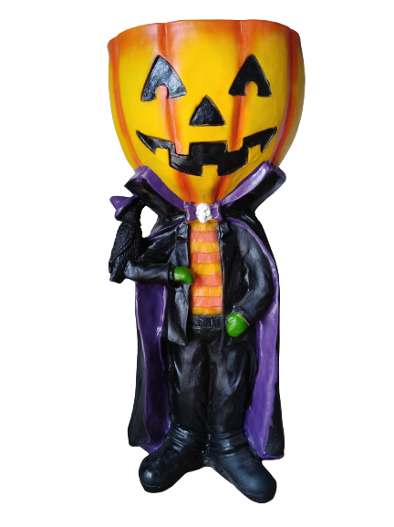 Calabacín dulcero porta caramelo figura decorativa día de muertos Halloween